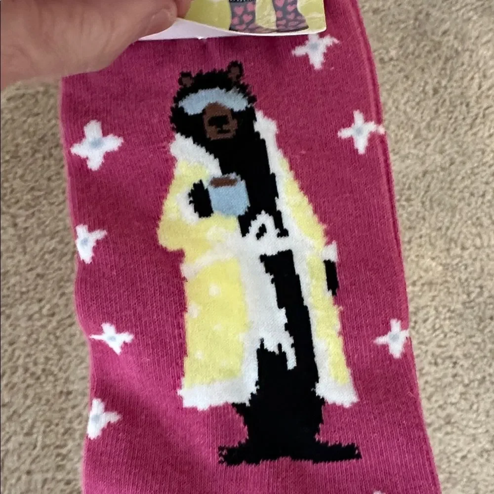 NWT I DONT DO MORNINGS socks
